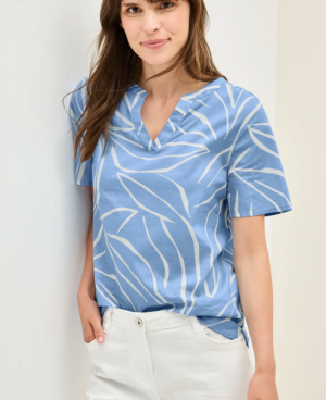 Blouse en coton à motifs Nouveauté été 2025