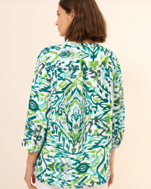 Blouse à motifs en lin mélangé – Image 4