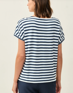 T-shirt à rayures structurées   Nouveauté été 2025 – Image 4