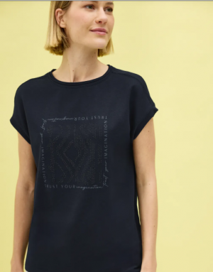 T-shirt avec imprimé scintillant  Nouveauté été 2025 – Image 2