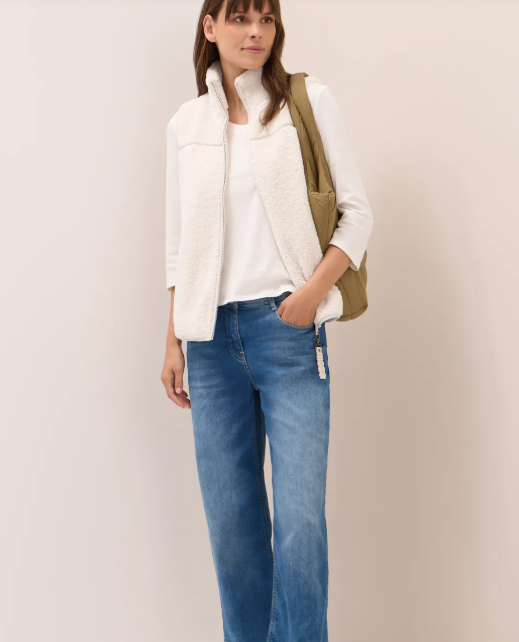 Gilet court en peluche Cécil Nouvelle Collection automne/Hiver 2025 ( 42321) – Image 8