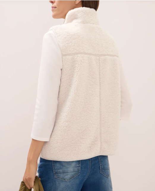 Gilet court en peluche Cécil Nouvelle Collection automne/Hiver 2025 ( 42321) – Image 7