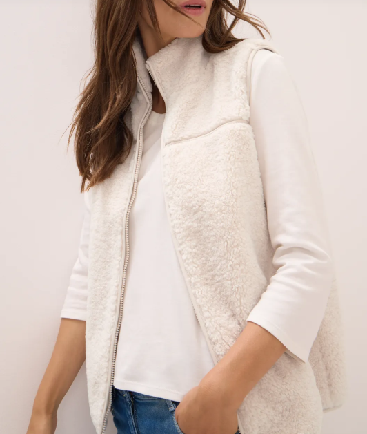 Gilet court en peluche Cécil Nouvelle Collection automne/Hiver 2025 ( 42321) – Image 5