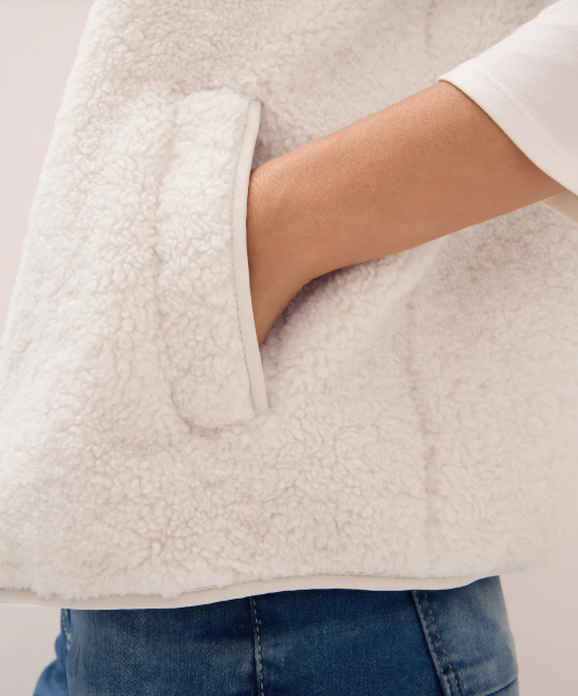 Gilet court en peluche Cécil Nouvelle Collection automne/Hiver 2025 ( 42321) – Image 4