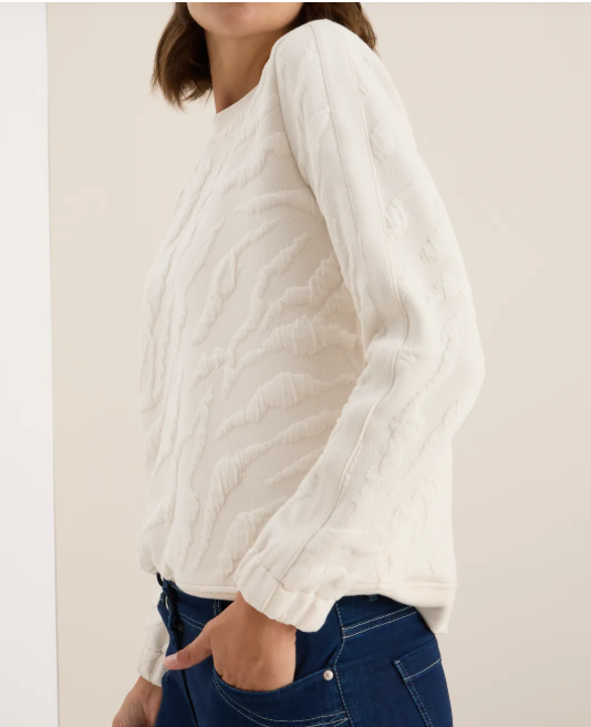 Sweat-shirt à motifs structurés Cécil Nouvelle Collection Automne/Hiver 2025 ( 42482) – Image 5