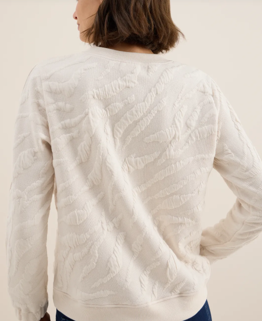 Sweat-shirt à motifs structurés Cécil Nouvelle Collection Automne/Hiver 2025 ( 42482) – Image 4