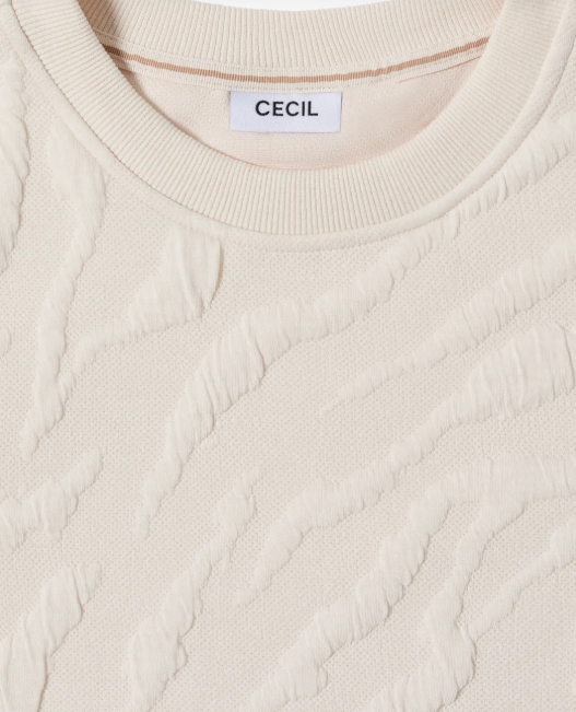 Sweat-shirt à motifs structurés Cécil Nouvelle Collection Automne/Hiver 2025 ( 42482) – Image 6