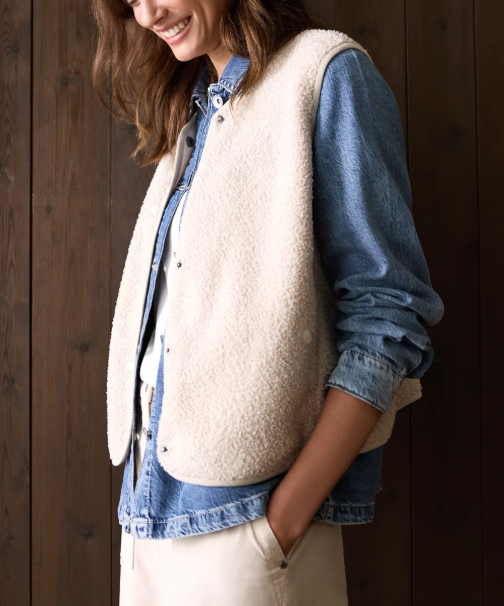 Gilet en optique laine Cécil Nouvelle Collection Automne/Hiver 2025 (42310) – Image 4