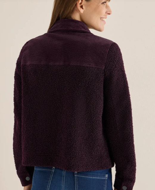 Veste Teddy avec détails en velours côtelé – Image 5