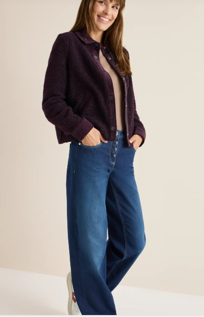 Veste Teddy avec détails en velours côtelé – Image 4