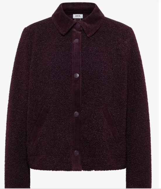 Veste Teddy avec détails en velours côtelé – Image 7