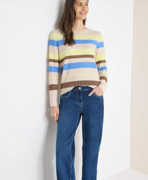 Pull fin à rayures Collection Printemps 2026 (42995)