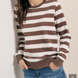 Sweat-shirt à rayures Collection Printemps 2026 (42978)